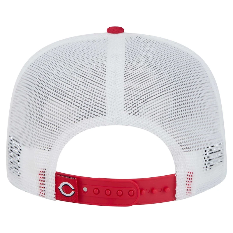 Casquette snapback rouge Cincinnati Reds 9FIFTY A-Frame Trucker pour homme de New Era