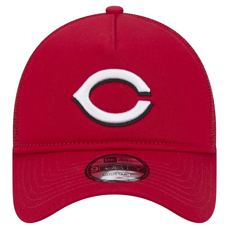 Casquette ajustable 9FORTY A-Frame Trucker des Cincinnati Reds de New Era pour homme