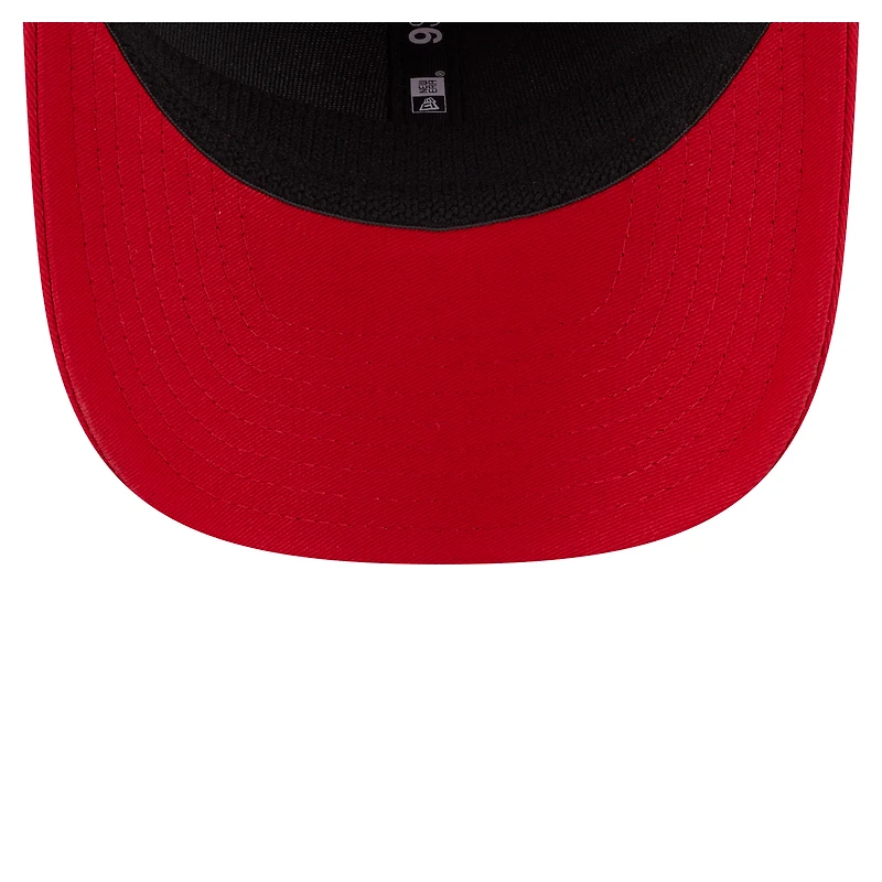 Casquette extensible à bouton-pression New Era 9SEVENTY rouge des Cincinnati Reds pour homme