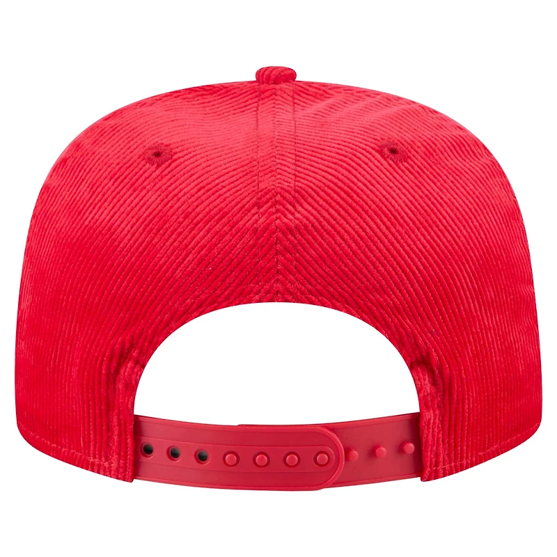 Casquette de golf ajustable en velours côtelé Full Circle des Cincinnati Reds de New Era pour homme