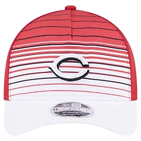 Casquette ajustable New Era Red Cincinnati Reds Gradient 9FORTY M-Crown pour homme