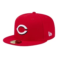 Men's New Era  Red Cincinnati Reds Hidden Hit 59FIFTY Fitted Hat