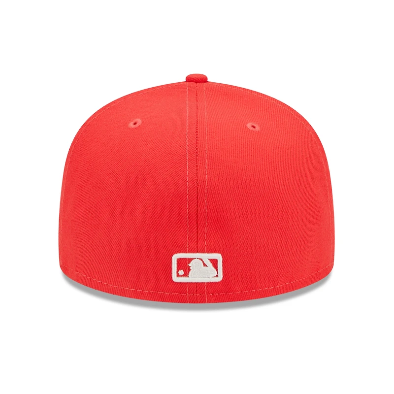 Casquette ajustée 59FIFTY avec logo surligneur Lava Reds Cincinnati New Era pour homme