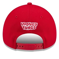 Men's New Era Red Cincinnati Reds Looney Tunes A-Frame 9FORTY Adjustable Hat