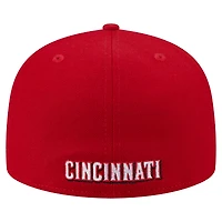Casquette ajustée Overlap 59FIFTY des Cincinnati Reds de New Era pour homme
