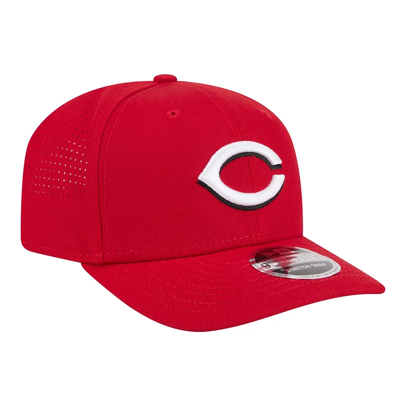Men's New Era Red Cincinnati Reds Performance 9SEVENTY Adjustable Hat