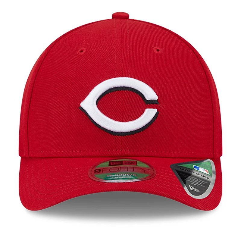 Casquette ajustable New Era Red Cincinnati Reds Player Replica 9FORTY pour homme