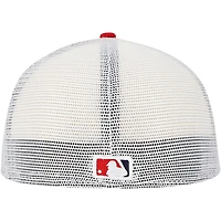 Men's New Era Red Cincinnati Reds Team Color 59FIFTY Trucker Fitted Hat