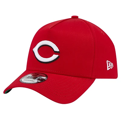 Casquette réglable 9FORTY A-Frame Cincinnati Reds Team Color New Era rouge pour homme