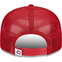 Casquette Snapback 9FIFTY Trucker couleur équipe des Cincinnati Reds New Era pour hommes, rouge