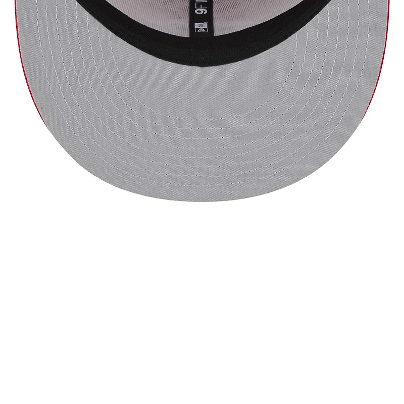 Men's New Era Red Cincinnati Reds Team Color Trucker 9FIFTY Snapback Hat