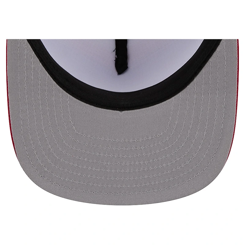 Men's New Era Red Cincinnati Reds Team Horizon 9FIFTY A-Frame Trucker Snapback Hat