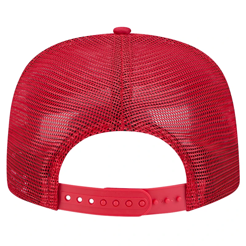 Casquette de golf à visière snapback en maille tonique Cincinnati Reds de New Era pour homme