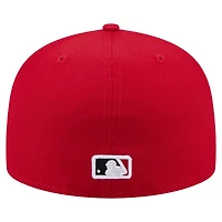 Men's New Era Red Cincinnati Reds Yarn Stitch 59FIFTY Fitted Hat