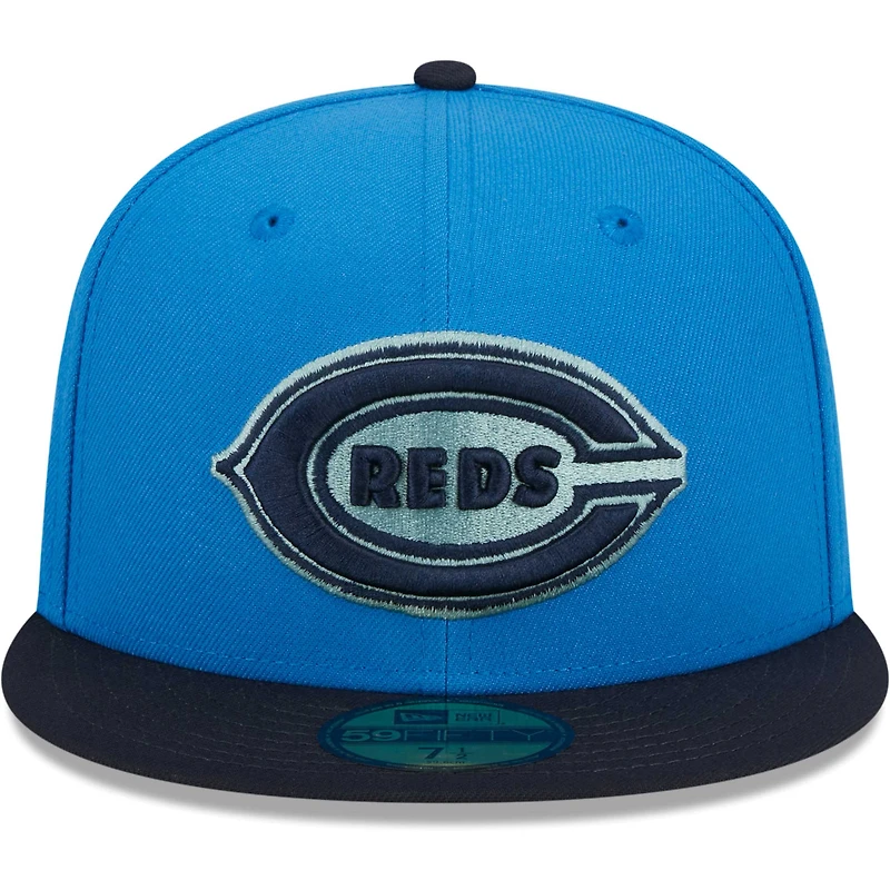 Casquette ajustée 59FIFTY Royal Cincinnati Reds New Era pour homme