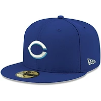Casquette ajustée 59FIFTY blanche avec logo Cincinnati Reds New Era pour homme