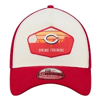 Men's New Era  Stone Cincinnati Reds 2026 Spring Training Fan Pack Gradient 39THIRTY Flex Hat