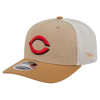 Casquette ajustable New Era Stone Cincinnati Reds 9SEVENTY Trucker pour homme