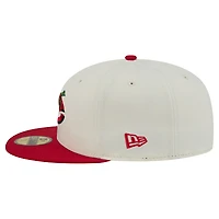 Men's New Era White/Red Cincinnati Reds Blossom 59FIFTY Fitted Hat