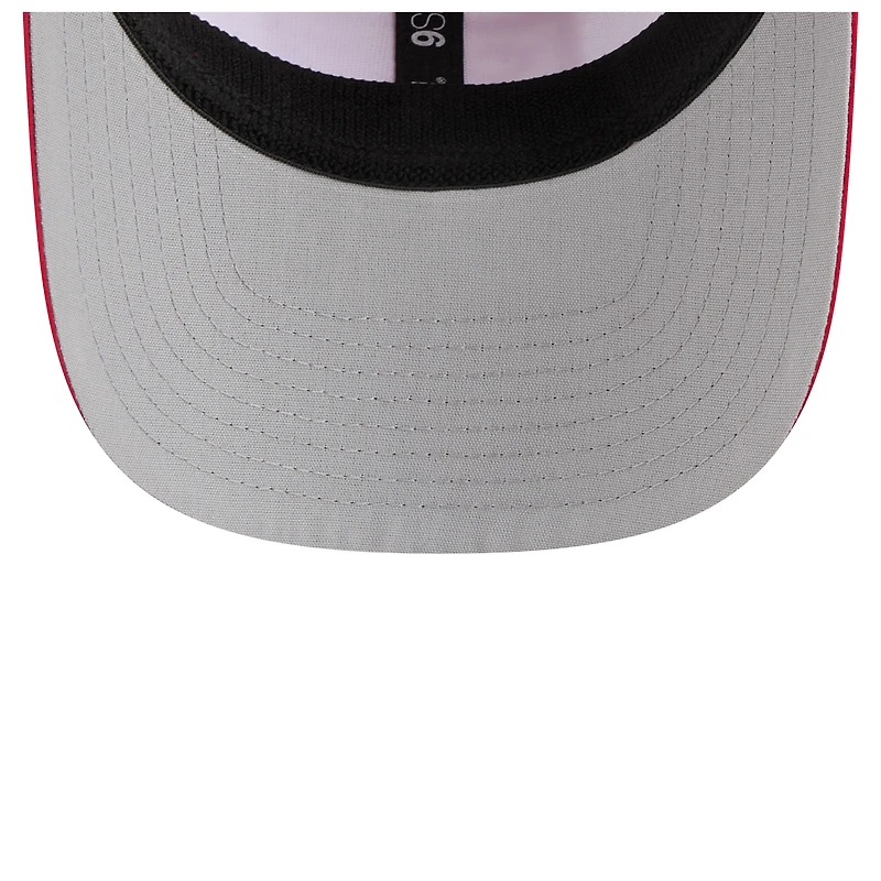 Men's New Era White/Red Cincinnati Reds Established Patch 9SEVENTY Adjustable Hat
