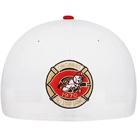 Men's New Era White/Red Cincinnati Reds Major Sidepatch 59FIFTY Fitted Hat