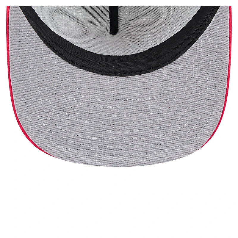 Casquette snapback New Era 9FIFTY blanche/rouge pour homme, style rétro, des Cincinnati Reds