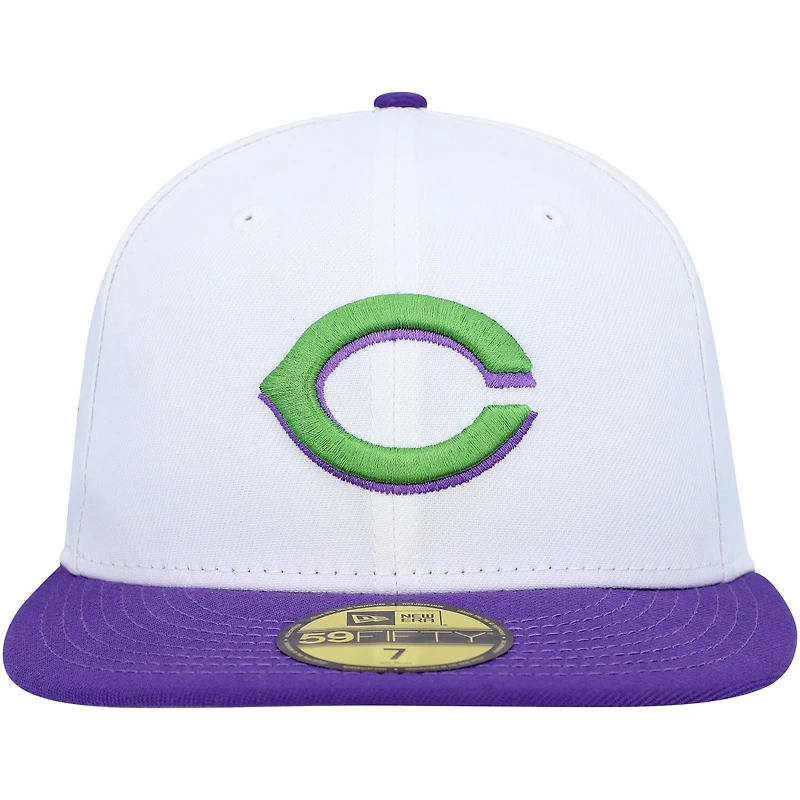 Casquette ajustée 59FIFTY avec écusson latéral des Cincinnati Reds 1990 New Era pour homme