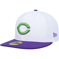 Casquette ajustée 59FIFTY avec écusson latéral des Cincinnati Reds 1990 New Era pour homme