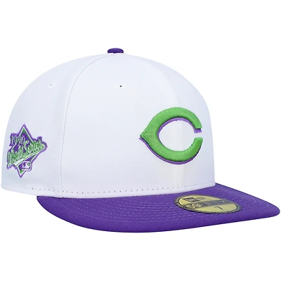 Casquette ajustée 59FIFTY avec écusson latéral des Cincinnati Reds 1990 New Era pour homme