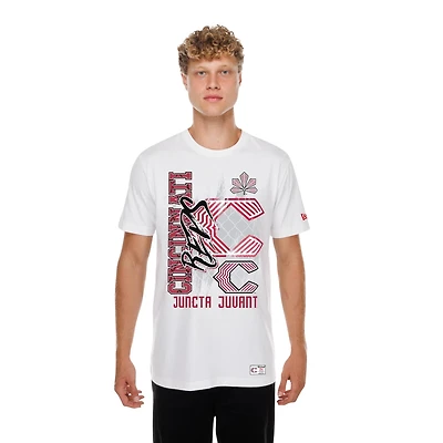 T-shirt New Era blanc pour homme Cincinnati Reds 2026 City Connect avec photo réaliste