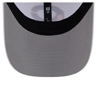 Men's New Era  White Cincinnati Reds Flag 9FORTY Trucker Adjustable Hat
