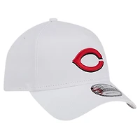 Casquette ajustable 9FORTY TC A-Frame New Era pour hommes, blanche, Cincinnati Reds
