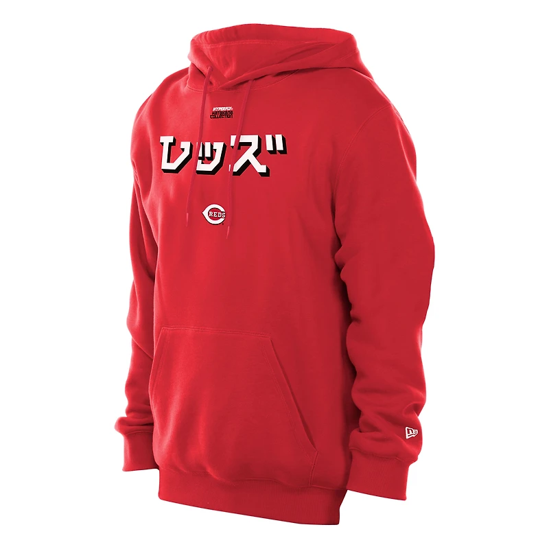 Sweat à capuche New Era x Hyperfly Red Cincinnati Reds pour homme