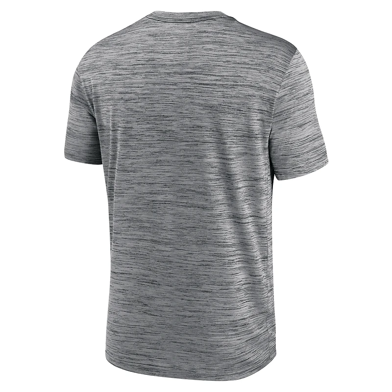 T-shirt Nike Anthracite Cincinnati Reds Authentic Collection Velocity Practice Performance pour homme