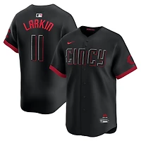 Men's Nike Barry Larkin Black Cincinnati Reds City Connect Limited Player Jersey