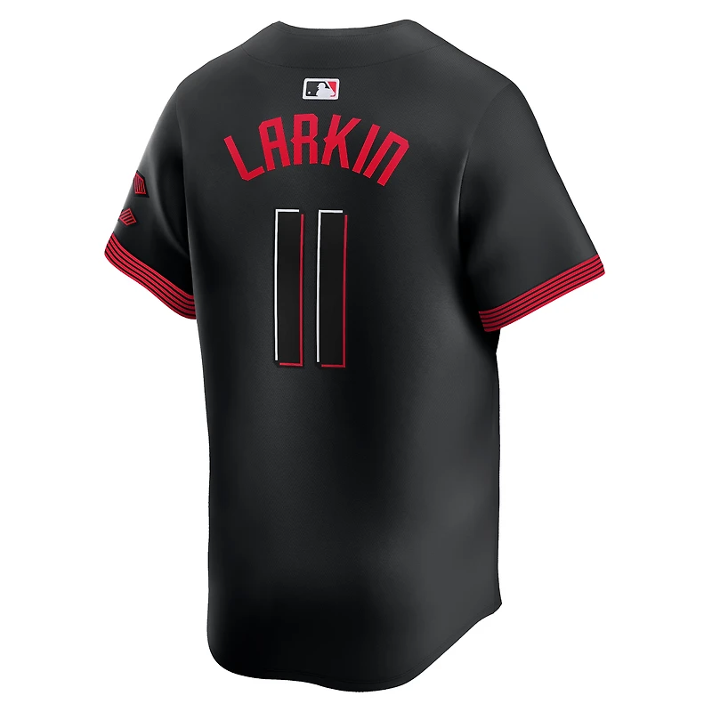 Men's Nike Barry Larkin Black Cincinnati Reds City Connect Limited Player Jersey