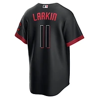 Men's Nike Barry Larkin Black Cincinnati Reds City Connect Replica Player Jersey