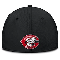 Men's Nike Black/Red Cincinnati Reds Rise Swoosh Performance Flex Hat