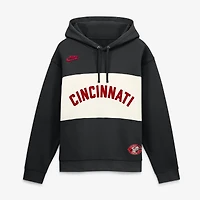 Sweat à capuche Nike noir pour homme, collection Cincinnati Reds 1975 Cooperstown Legacy Color-Block