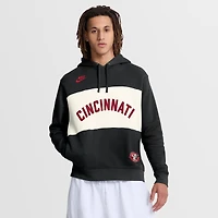 Sweat à capuche Nike noir pour homme, collection Cincinnati Reds 1975 Cooperstown Legacy Color-Block