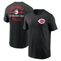 T-shirt Nike noir pour homme Cincinnati Reds 2-Hit