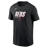 Men's Nike  Black Cincinnati Reds 2025 MLB Speedway Classic Authentic Collection Wordmark T-Shirt