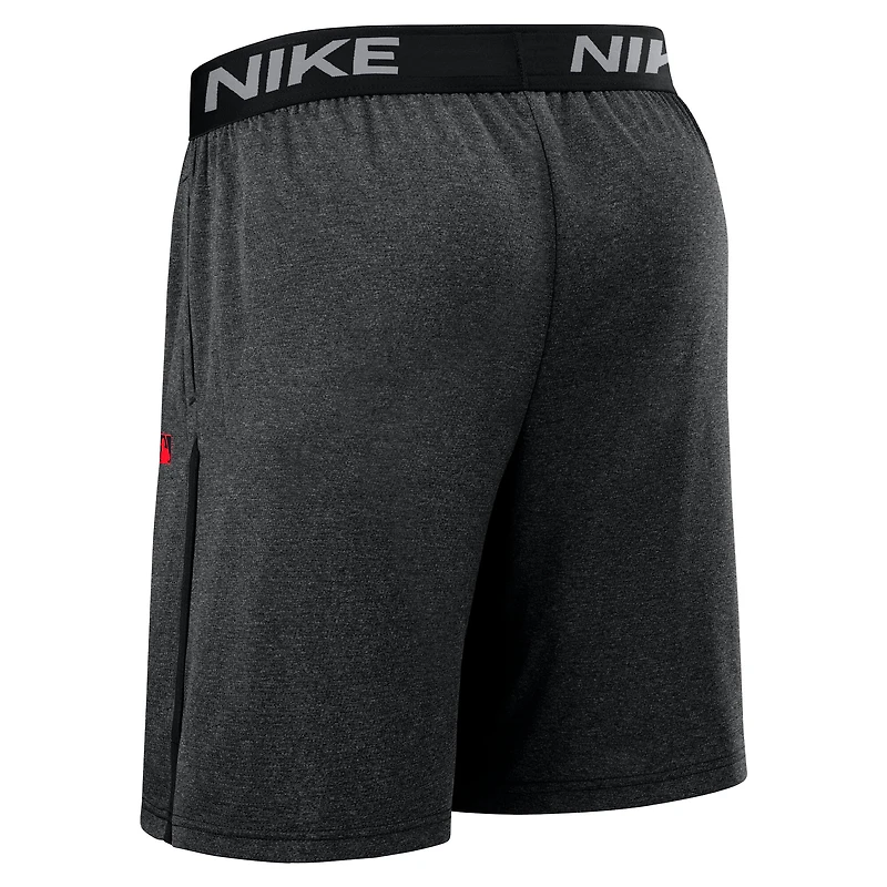 Men's Nike  Black Cincinnati Reds Authentic Collection City Connect Performance Knit Shorts