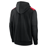 Sweat à capuche Nike City Connect Therma noir pour homme des Reds de Cincinnati