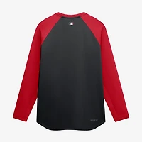 Men's Nike Black Cincinnati Reds Authentic Collection Raglan Dri-FIT Sweatshirt