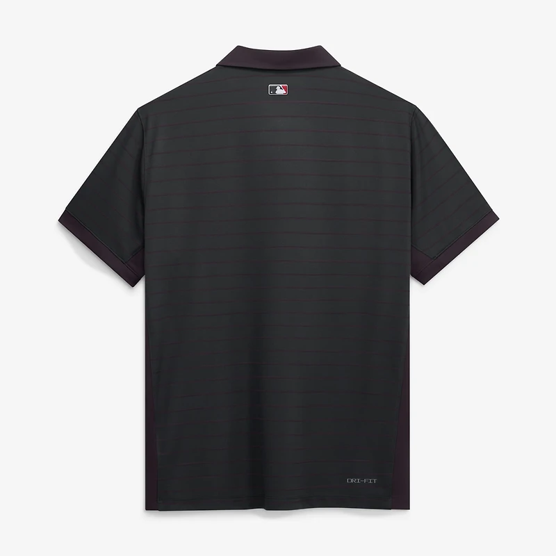 Men's Nike Cincinnati Reds Authentic Collection Striped Victory Dri-FIT Polo