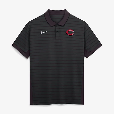 Men's Nike Cincinnati Reds Authentic Collection Striped Victory Dri-FIT Polo