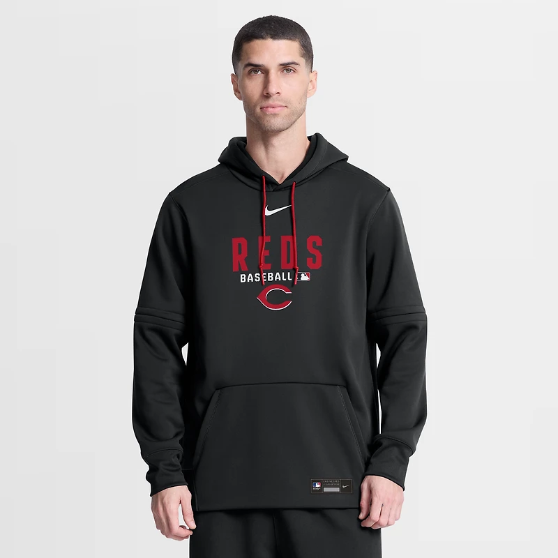Men's Nike Cincinnati Reds Authentic Collection Therma-FIT Hoodie