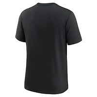 T-shirt de performance triple mélange Nike pour hommes, noir, Cincinnati Reds Authentic Collection