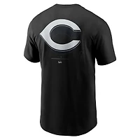 T-shirt Nike noir pour homme avec logo des Reds de Cincinnati
